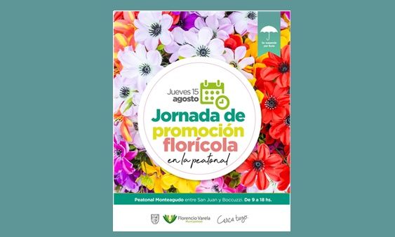 Florencio Varela – Jornada florícola en la peatonal Monteagudo